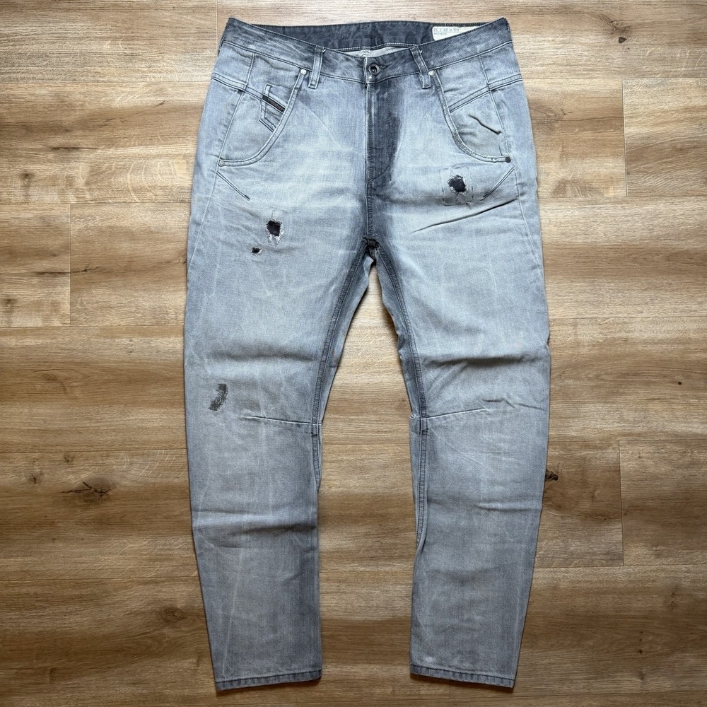 Diesel Jeans Women 33x26 Gray Fayza Relaxed Boyfriend Low Waist Italy 0837E‎
